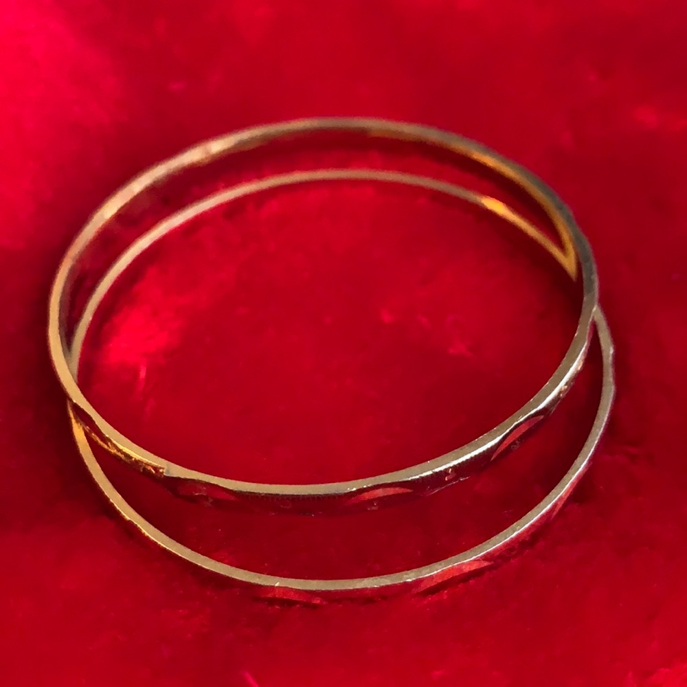 Set of gold tone children’s bracelets